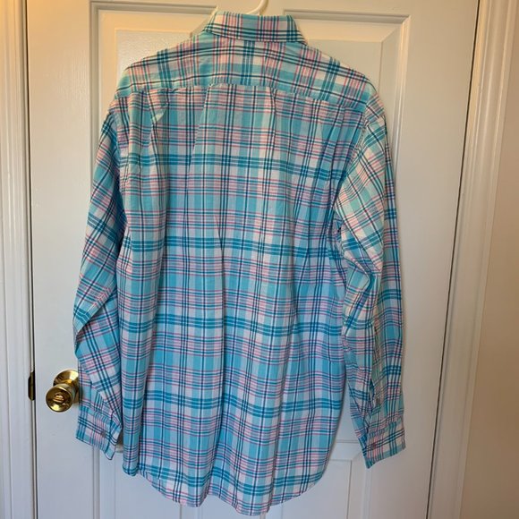 Plaid Button-Up Collared Shirt - Picture 3 of 5